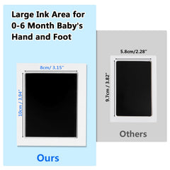 Zemiu baby footprint ink pad clean touch captures a gentle print.