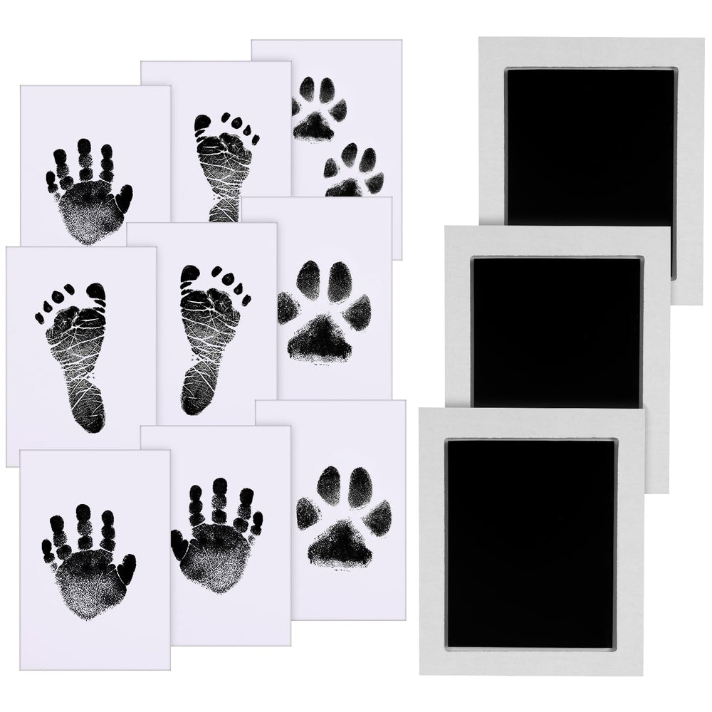 Zemiu baby handprint ink pad clean touch safely creates a keepsake.