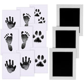 Zemiu baby handprint ink pad clean touch safely creates a keepsake.