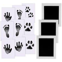 Zemiu baby handprint ink pad clean touch safely creates a keepsake.