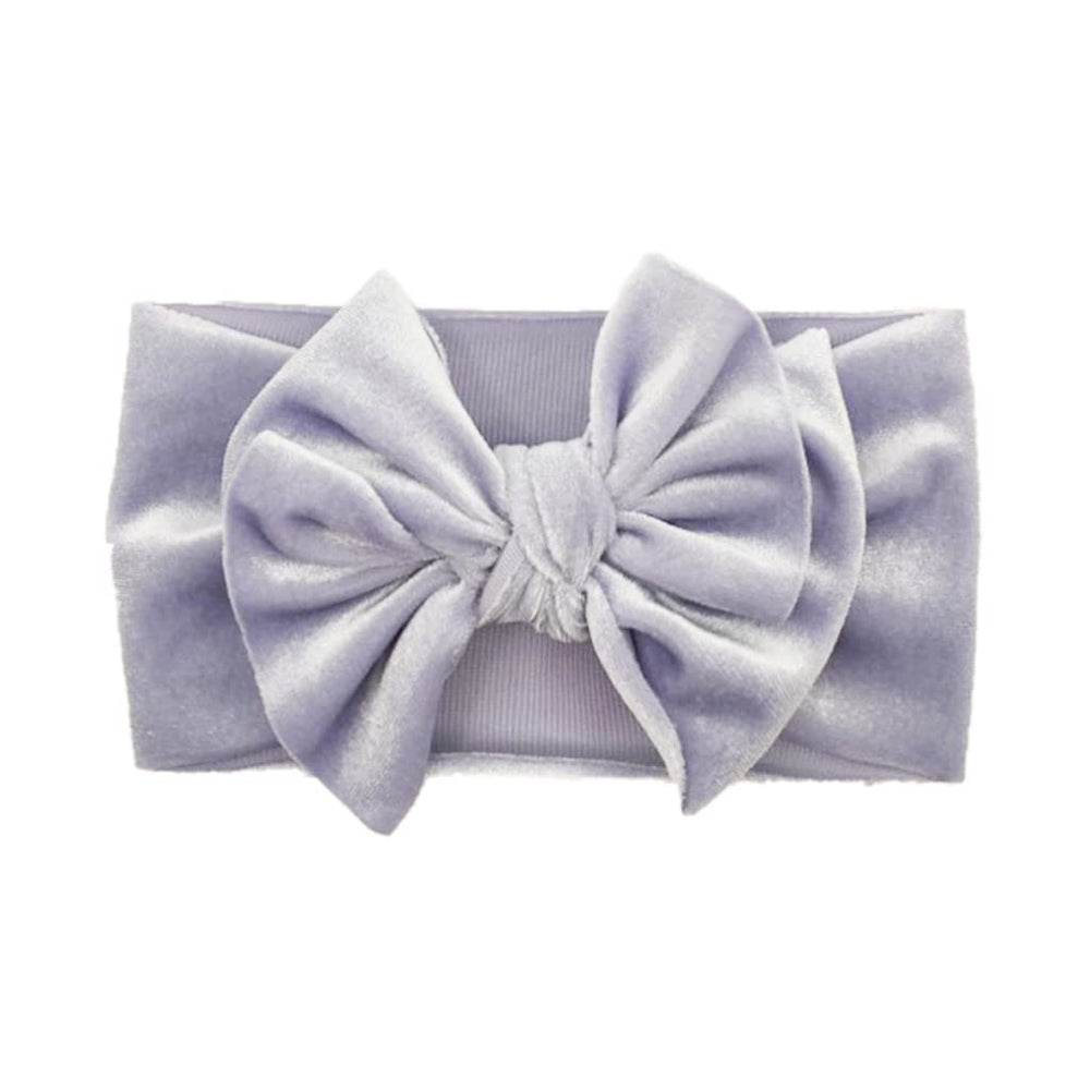 Zenarao Baby Bows light purple headband with soft velvet for comfortable daily wear.