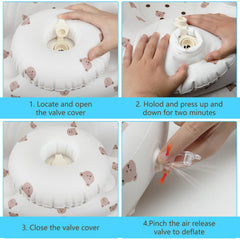 Zenflux inflatable chair with ergonomic design cushions little bodies during play.
