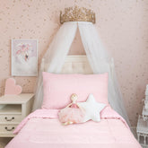 ZenKitch toddler bedding set plush pink comforter – ultra-soft minky for coziness