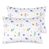 Zenssia rocket pillowcase side view; ultra-soft organic cotton for sensitive skin