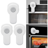 ZenTiky oven door lock front view demonstrates childproof design for kitchen safety