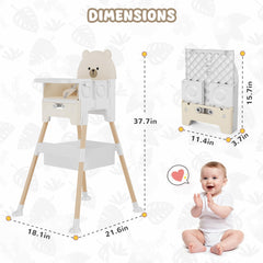 Zenvory adjustable-height poles allow growing with your child for a snug fit.