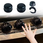 ZESHUI stove knob covers with push-down twist for quick childproofing of gas stoves