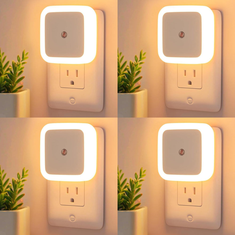 ZEZHOU night light plugged into the wall provides gentle ambient guidance.