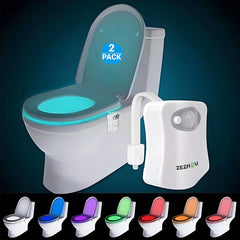ZEZHOU Original toilet night light activates on motion, illuminating the bowl for safer late-night trips.