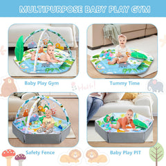 ZFDEBY leaf pillow on mat supports comfy tummy time