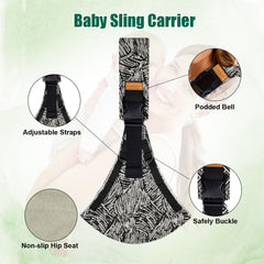 zgrdhw baby sling enables one-hand adjustment for quick on-the-go use