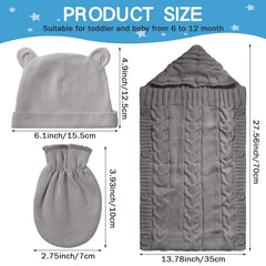 Zhanmai bear-eared hat on baby for cute winter warmth