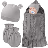 Zhanmai knit newborn wrap blanket texture for cozy warmth