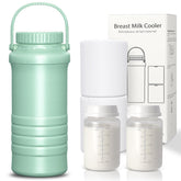 Zhichu portable breast milk cooler showing 360-degree cooling for all-day freshness