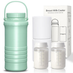 Zhichu portable breast milk cooler showing 360-degree cooling for all-day freshness