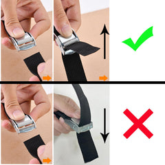Zhtangrui car-seat dolly with straps secures load during transport