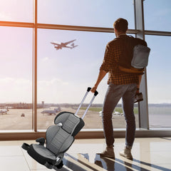 zhtangrui car seat travel cart backpack-strap-usage enables one-handed maneuvering.