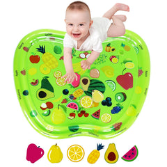 ZHUYNXIR Infant Water Mat front view showing safe tummy time surface