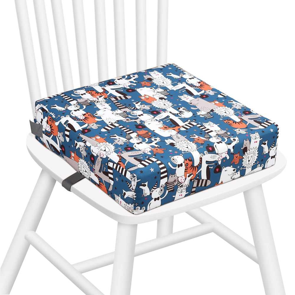 Zicac portable booster seat front view shows stable daily dining support for kids.