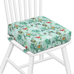 Zicac portable high chair cushion on a dining chair for family meals
