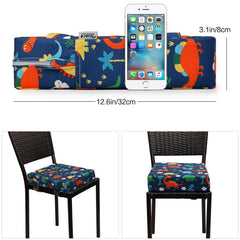 Zicac pad on chair in restaurant setup supports shared family meals.