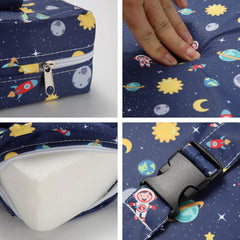 Zicac portable seat cushion star-blue non-slip bottom prevents slipping during meals