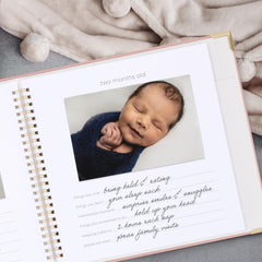 ZICOTO keepsake layout inside pages guides you through milestones with style.