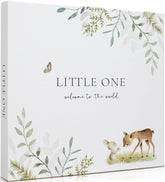 ZICOTO keepsake baby memory book cover with woodland art for timeless family memories