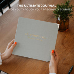 ZICOTO pregnancy journal with 8-tab layout keeps plans organized for a relaxed pregnancy journey.