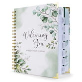 ZICOTO Pregnancy Journal cover with greenery design for a stylish keepsake.