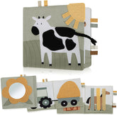 ZICOTO soft baby book farm pages invite early sensory exploration with colorful animals