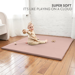 ZICOTO soft foam padding closeup highlights plush comfort for tummy time.