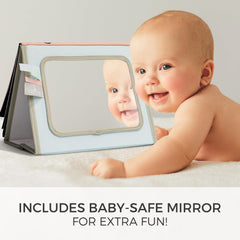 ZICOTO Soft Tummy Time Book textured surfaces stimulate touch and motor skills.