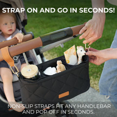 Durable nylon and cotton ZICOTO bag ready for daily family adventures.