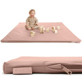ZICOTO vegan leather baby play mat cover shows safe, stylish nursery flooring.