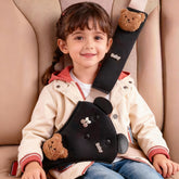 Zigihos seatbelt pad for kids bear black helps cushion shoulders on long trips.