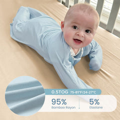 ZIGJOY Shark-Fin Swaddle Size L grows with baby through 6-12 months.