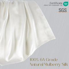 ZIMASILK ivory fabric closeup highlights natural texture and skin-friendly feel