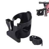 Zinmilin cup holder on a walker showing hands-free hydration in action