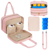 ZIOZERTT breastmilk cooler travel bag for on-the-go milk storage and transport.