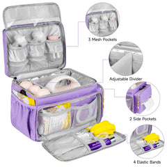 ZIOZERTT Spectra bag mesh pocket organizes accessories securely