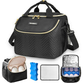 ZIOZERTT wearable breast pump bag with main compartment for on the go pumping