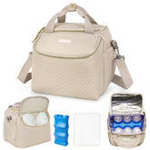 ZIOZERTT wearable breast pump bag showing portable design for hands-free pumping on the go.