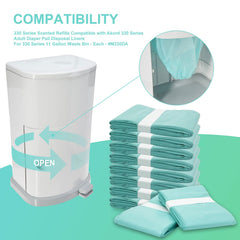 Zippland-18-micron-thick-diaper-pail-liner resists tearing for dependable containment