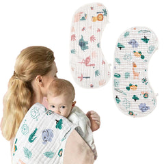 ZIXNEXKOO burp cloths pack-2 large-coverage for feeding protection.