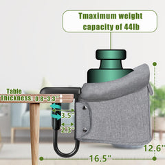 ZJNBMTFY Hook On Chair features a 5-point harness for safe seating
