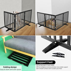 ZJSF dog-gate-collapsible-z-shape portable layout fits hallways and open floor plans.