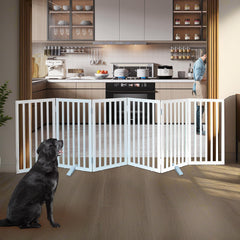 ZJSF dog gate foldable design enables quick setup in hallways.