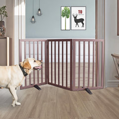 ZJSF dog gate folded accordion demonstrates space-saving layout for hallways