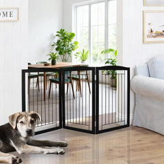 ZJSF foldable dog gate in z-shape for flexible room layouts